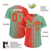 Custom Red Green Gradient Fashion Personalized Authentic Baseball Jersey BSBJ01-D0a7a09