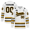 Custom White Yellow Personalized Hockey Jersey HCKJ01-D0a70ef