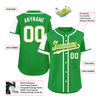 Custom Green White Raglan Sleeves Personalized Authentic Baseball Jersey BSBJ01-D017192