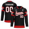 Custom Black Red Personalized Hockey Jersey HCKJ01-D0a70b0