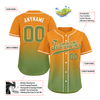 Custom Orange Green Fade Fashion Personalized Authentic Baseball Jersey BSBJ01-D0a70b9