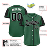 Custom Green Black Raglan Sleeves Personalized Authentic Baseball Jersey BSBJ01-D017207