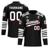 Custom Black White Personalized Hockey Jersey HCKJ01-D0a700d