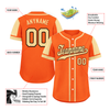 Custom Orange Yellow Raglan Sleeves Personalized Authentic Baseball Jersey BSBJ01-D017194