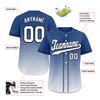 Custom Blue White Fade Fashion Personalized Authentic Baseball Jersey BSBJ01-D0a70db