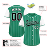 Custom Green White Stripe Fashion Personalized Authentic Baseball Jersey BSBJ01-D017246