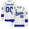 Custom White Blue Personalized Hockey Jersey HCKJ01-D0a70bb