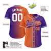 Custom Orange Purple Gradient Fashion Personalized Authentic Baseball Jersey BSBJ01-D0a7a08