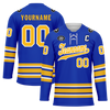 Custom Blue Yellow Personalized Hockey Jersey HCKJ01-D0a70aa