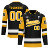 Custom Black Yellow Personalized Hockey Jersey HCKJ01-D0a7009