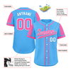 Custom Yellow Pink Raglan Sleeves Personalized Authentic Baseball Jersey BSBJ01-D017200