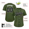 Custom Green Stripe Fashion Personalized Authentic Baseball Jersey BSBJ01-D017257