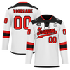 Custom White Black Personalized Hockey Jersey HCKJ01-D0a700c