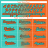 Custom Cyan Orange Gradient Fashion Personalized Authentic Baseball Jersey BSBJ01-D0a7087