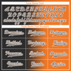 Custom Grey Orange Gradient Fashion Personalized Authentic Baseball Jersey BSBJ01-D0a7097