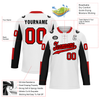 Custom White Black Personalized Hockey Jersey HCKJ01-D0a70a9