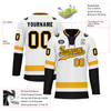 Custom White Black Personalized Hockey Jersey HCKJ01-D0a70a0