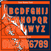 Custom Blue Orange Classic Style Personalized Authentic Baseball Jersey UN002-D0b0a00-a0