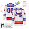 Custom White Blue Personalized Hockey Jersey HCKJ01-D0a7008