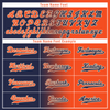 Custom Blue Orange Gradient Fashion Personalized Authentic Baseball Jersey BSBJ01-D0a7089