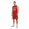 Custom Red Yellow Classic Style Sports Uniform Basketball Jersey BBJ01-bd0a70aa