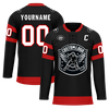 Custom Black Red Personalized Hockey Jersey HCKJ01-D0a70b0