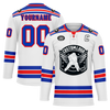 Custom White Blue Personalized Hockey Jersey HCKJ01-D0a7008