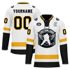 Custom White Black Personalized Hockey Jersey HCKJ01-D0a70a0