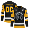 Custom Black Yellow Personalized Hockey Jersey HCKJ01-D0a7009