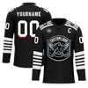 Custom Black White Personalized Hockey Jersey HCKJ01-D0a700d