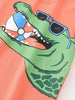 Children's Crocodile Graphic Print Short Sleeve T-Shirt by Simply Love