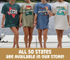 Vermont State Vintage Shirt by EnjoyMyDesign LLC