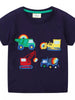 Children's Construction Vehicle Embroidered T-Shirt by Simply Love