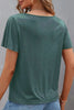 V-Neck Short Sleeve T-Shirt by Simply Love
