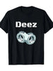 Funny "Deez Nuts" Graphic T-Shirt - 100% Cotton Men's Casual Summer Tee with Geometric Design by Dog Mom Hat