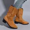 Point Toe Block Heel Boots