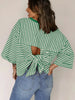 Striped Back Bow Tie T-Shirt by Simply Love
