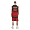 Custom Black Red Fade Fashion Sports Uniform Basketball Jersey BBJ01-D020102-4