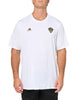 adidas Mens Size Los Angeles Galaxy Local Stoic Short Sleeve Pre-Game T-Shirt White/La Gallaxy Small Tall by EasyOptionXY