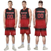 Custom Black Red Fade Fashion Sports Uniform Basketball Jersey BBJ01-D020102-4