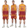 Custom Yellow Orange Fade Fashion Sports Uniform Basketball Jersey BBJ01-D020102-10