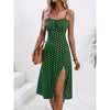 🌸 Women's Polka Dot Suspender Maxi Dress – Summer Elegance with a Flirty Twist by FitiqueFit