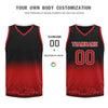 Custom Black Red Fade Fashion Sports Uniform Basketball Jersey BBJ01-D020102-4