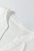 White Button Placket 3/4 Striped Sleeve Patchwork Rib Knit Top by Wild and Free Boutique