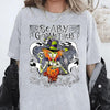 Scary Godmother Tee – Retro Halloween Graphic Shirt by Dog Mom Hat