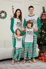 Parent-Child Christmas Suit Blue And White Striped Letters by My Store