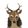 Sika Deer Mask Halloween Deer Mask Carnival Party Pu Animals Mask by My Store
