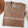 Coffee & Books T-Shirt by EnjoyMyDesign LLC