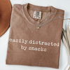 Easily Distracted by Snacks - Funny Foodie T-Shirt by EnjoyMyDesign LLC