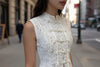 Lace Crochet Stand Collar Slim-Fit Sleeveless Top – 3 Colors, S–L by FitiqueFit